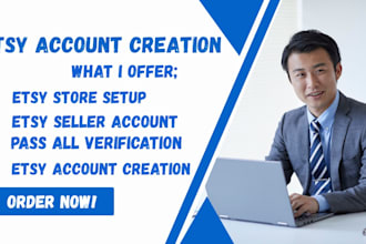 create fully verified etsy seller account etsy account creation etsy listing