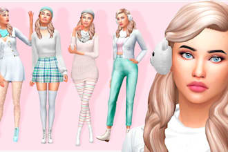 create custom sim for sim 4, design cc mods, the sims, sim character
