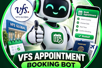 setup appointment booking bot,appointment bot,vfs appointment,vfs,booking bot