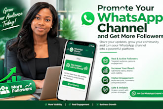 promote whatsapp channel and increase the channel followers