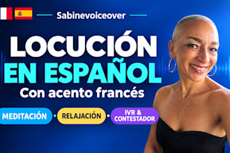 record a professional female spanish voice over