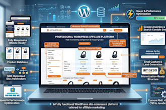 build a wordpress affiliate ecommerce website with product comparison