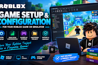 set up and configure your complete roblox game or simulator