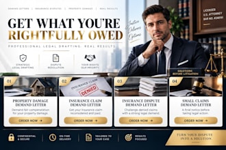 draft a legal property damage demand letter for compensation