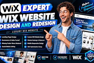 wix website redesign wix website design wix design luxury wix website audit