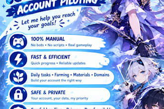 pilot, explore, and farm on your gacha game accounts