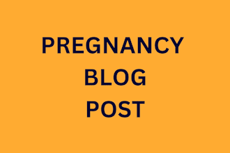 pregnancy and blog post