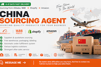 be your sourcing agent in china and product supplier shipping