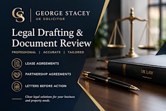 draft lease, partnership agreement or letter before action as a uk solicitor