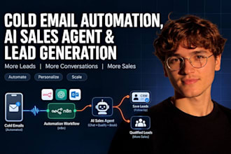 build cold email automation, ai sales agent and lead generation