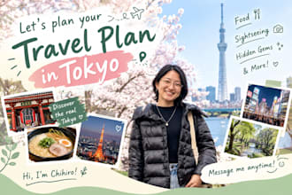 be your travel planner in tokyo japan