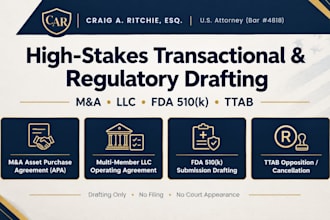 draft a ttab trademark opposition brief or cancellation petition