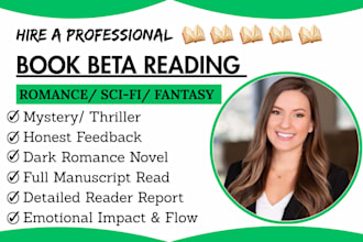 beta read contemporary romance fantasy critique manuscript