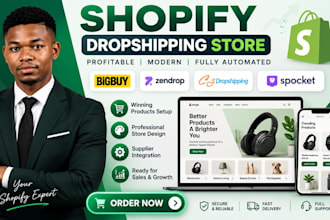 build shopify dropshipping store shopify website with bigbuy spocket zendrop