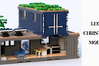 do custom lego design, 3d lego model, digital city moc build, manual instruction