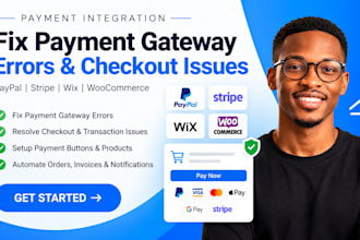 fix paypal, stripe API, wix payment, gateways errors, checkout and transaction