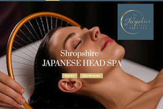 design wix head spa website japanese head spa scalp care luxury head spa website