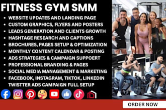 fitness gym social media marketing manager yoga flyer sport wellness weight loss