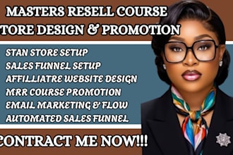 promote master resell right dwa course with sales funnel email marketing