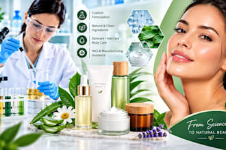 formulate innovative skincare, haircare and body care cosmetic products