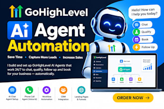 setup gohighlevel ai agent, voice ai , chatbot automation