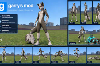 create a custom 3d character model for garrys mod gmod