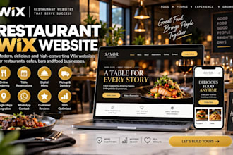 build restaurant wix website with online ordering and reservations
