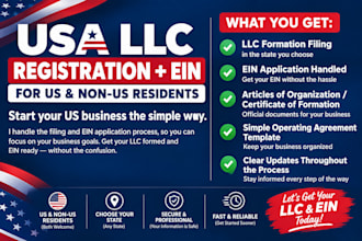 do USA llc registration with ein for US and non residents