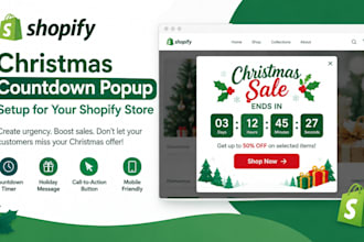 set up a christmas countdown popup for your shopify store