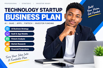 write technology startup business plans investors ai saas apps fintech funding