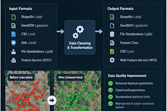 cleaned and transformed geospatial datasets