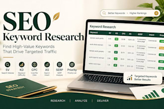 do SEO keyword research and competitor analysis