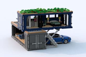 design custom lego moc, 3d lego model with instructions