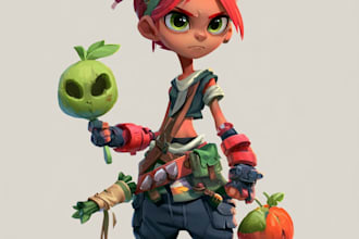 draw 2d game character or 2d game character