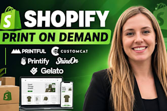create shopify store dropshipping print on demand website