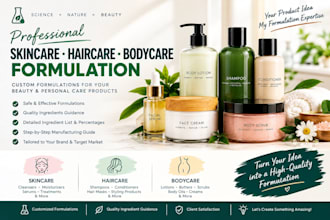 formulate natural, organic skincare and cosmetic products