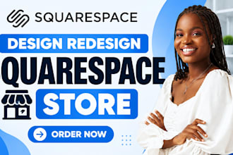 develop, design and build squarespace store, squarespace website