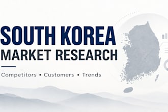research the south korean market and your korean competitors