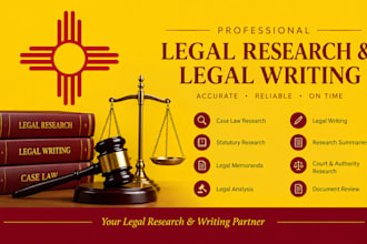 provide legal research and legal writing services