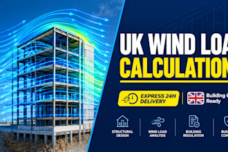 do UK wind load calculations and structural design for building regulations