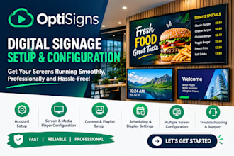setup and configure your digital signage with yodeck optisigns screencloud