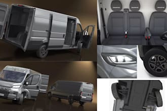 do 3d car modeling, realistic 3d car model and vehicle design