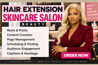 manage instagram facebook and tiktok for beauty businesses