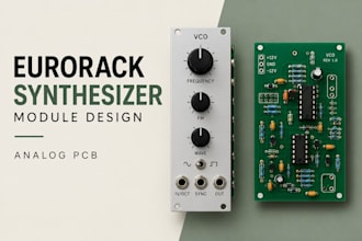 design eurorack synthesizer and analog synth module pcbs