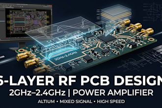 design advanced 6 layer 2ghz 2 4ghz rf pcb for power amplifier systems