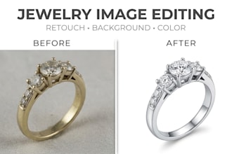edit jewelry images for ecommerce product photos
