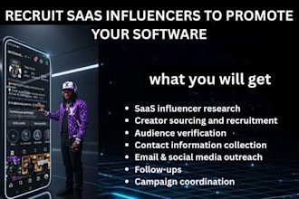 recruit saas influencers to promote your software