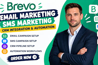 brevo email marketing, SMS marketing CRM integration, automation brevo pipeline