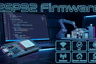 develop custom esp32 firmware and arduino projects