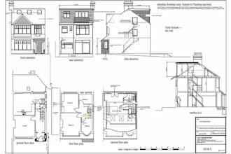create UK planning drawings for house extensions and loft conversions
